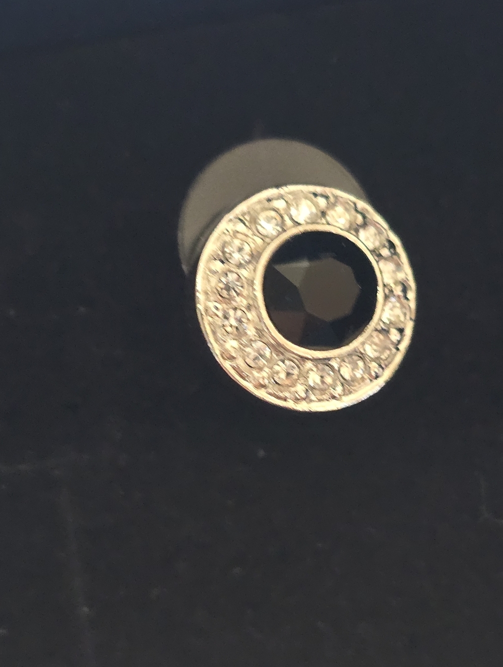 #2018 3 Pc SWAROVSKI SET: SILVER, Blk, Crystal, Stud Earrings & 18"Necklace - Picture 6 of 15